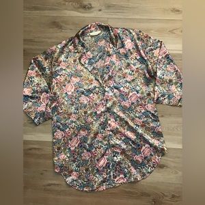 Vintage Classified Lingerie Floral Top L